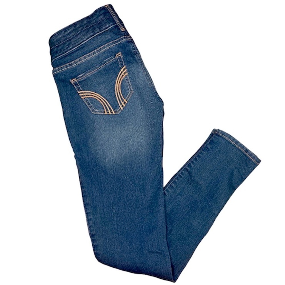 Hollister crop size 0 blue denim jeans